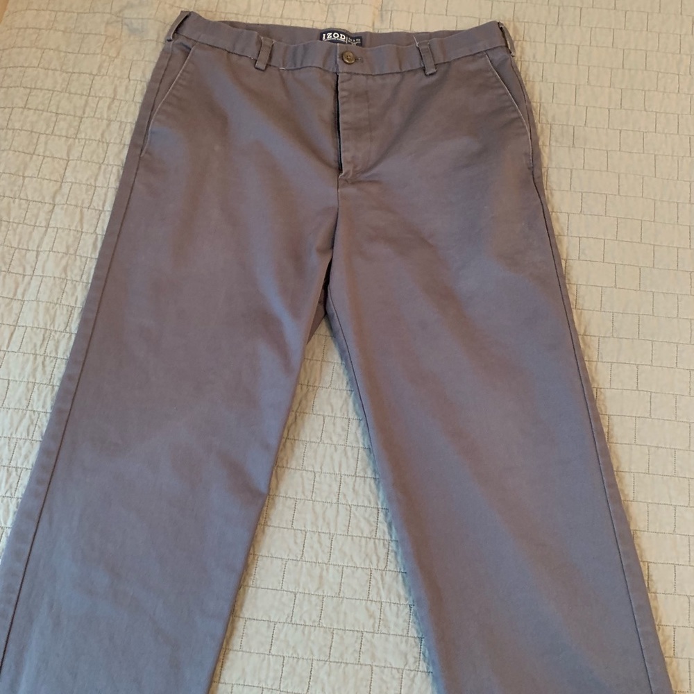 Gray Izod Straight Fit Chinos 34x32